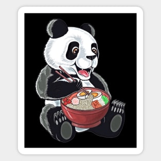 Panda,panda eats ramen,ramen lover,panda lover Magnet